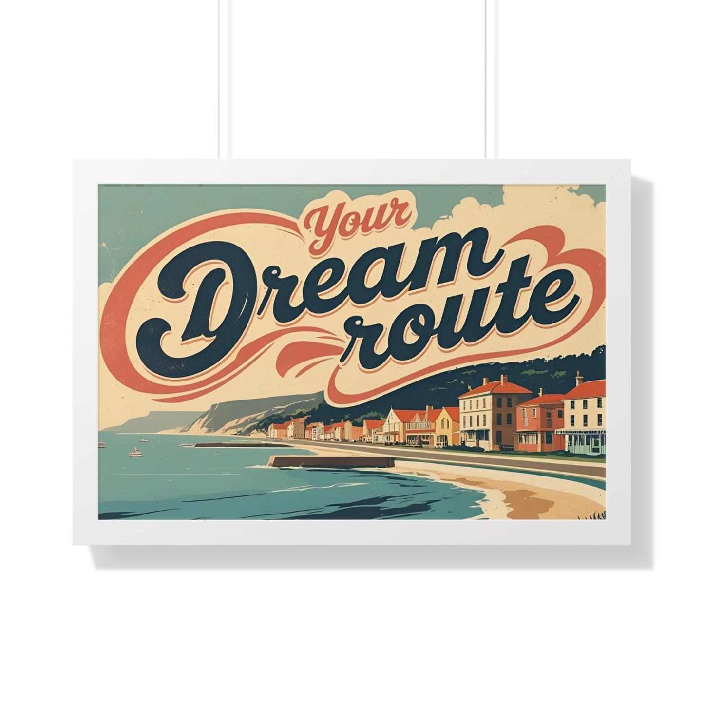 Your Dream Route – İlham Verici ve Modern Yatay Poster