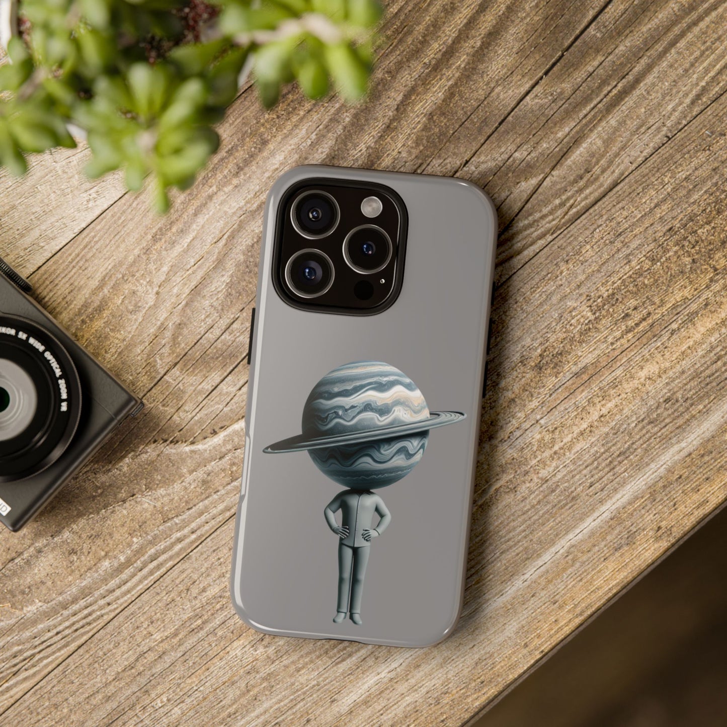 A Man Carrying the World on His Head – Artistic Phone Case