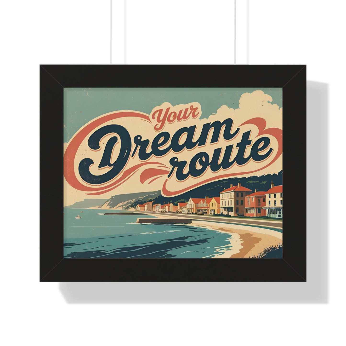Your Dream Route – İlham Verici ve Modern Yatay Poster