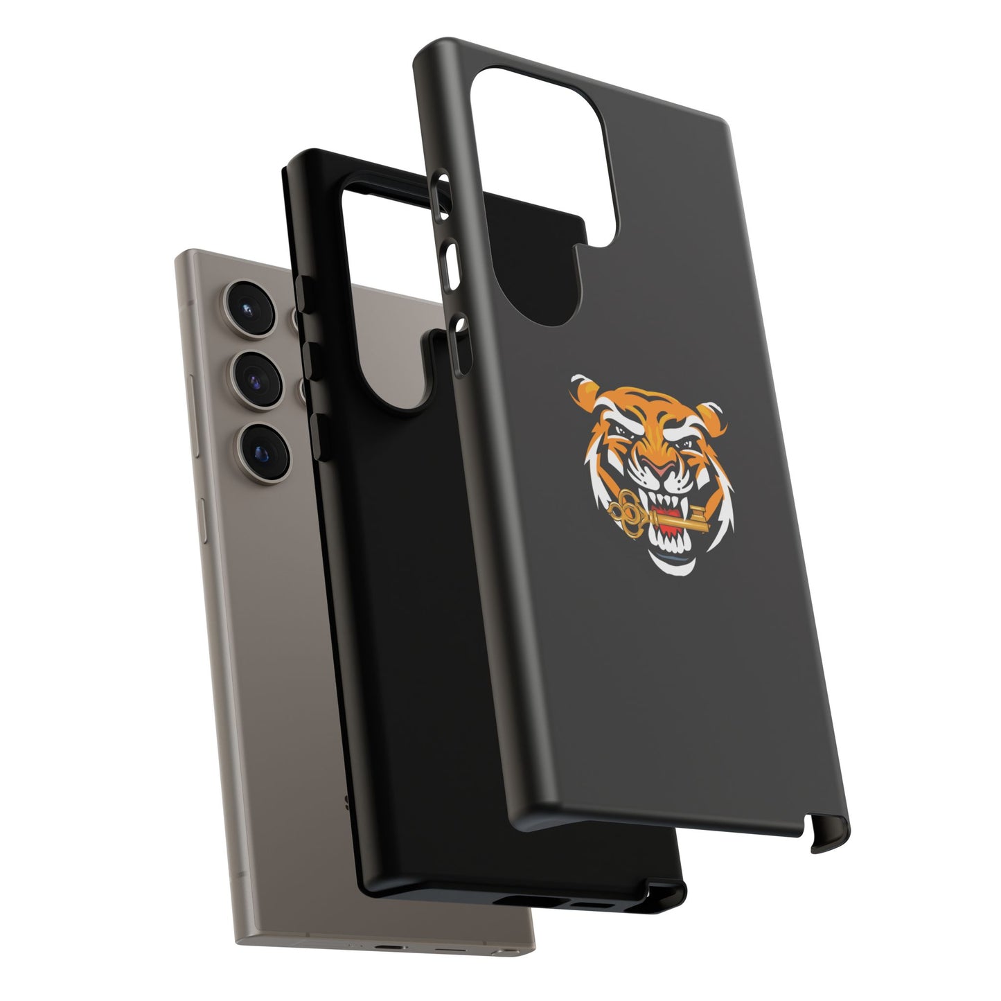 Creative Durable Hard Case for Smartphones - Wild Tiger Design