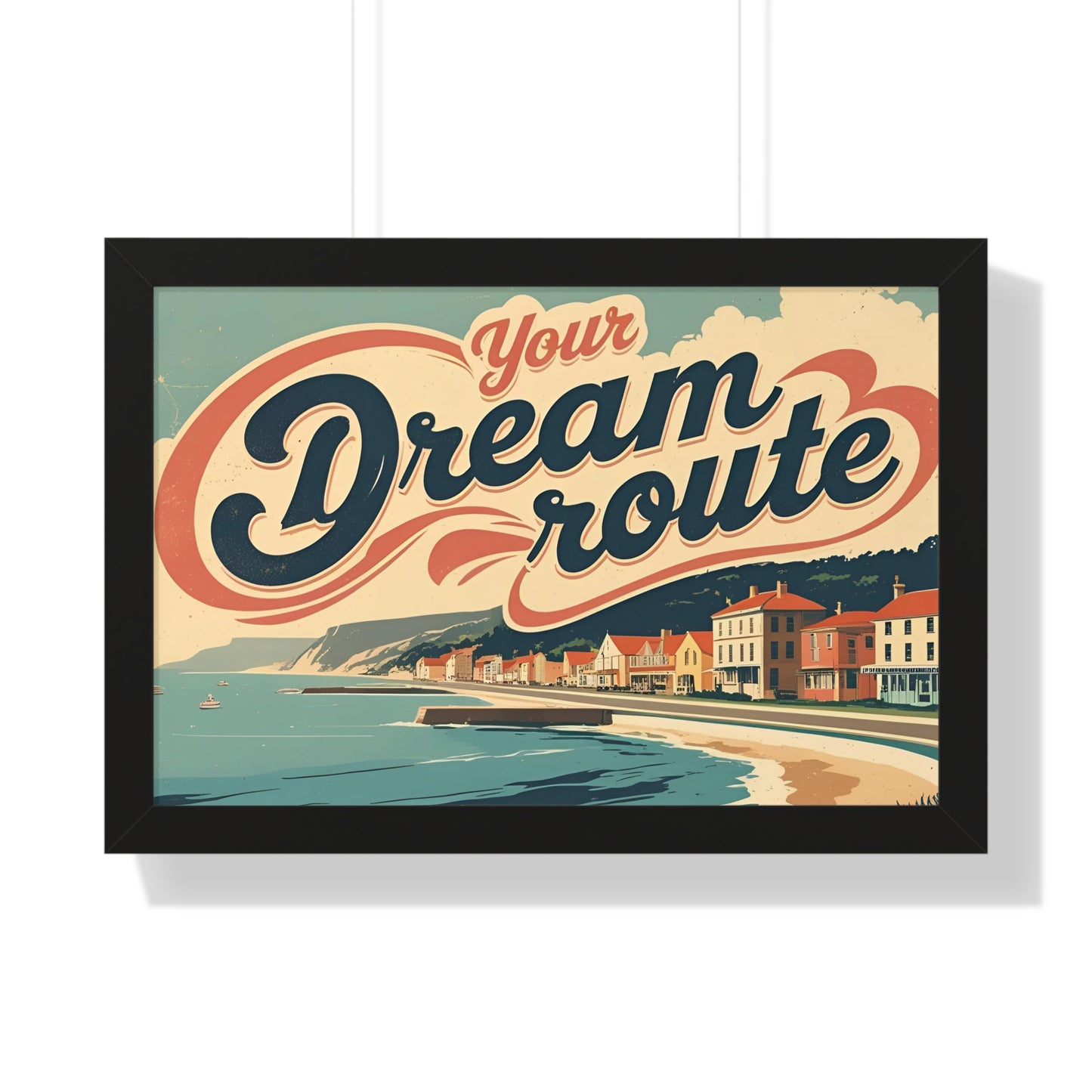 Your Dream Route – İlham Verici ve Modern Yatay Poster