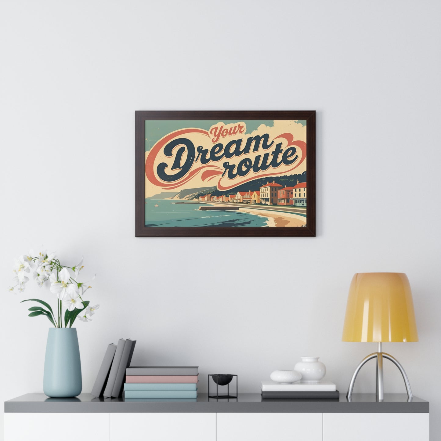 Your Dream Route – İlham Verici ve Modern Yatay Poster