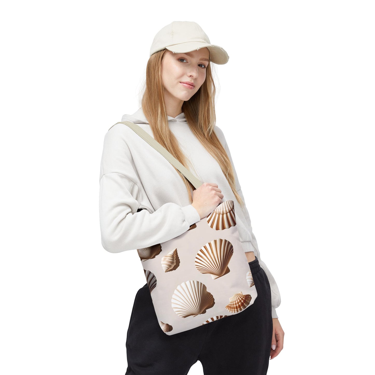 Beach Silence – Minimal Natural Tote Bag