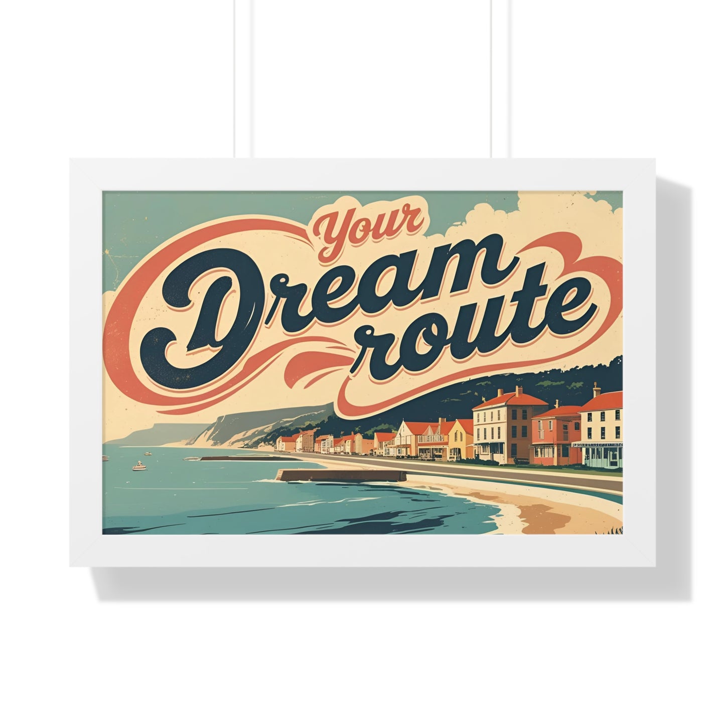 Your Dream Route – İlham Verici ve Modern Yatay Poster