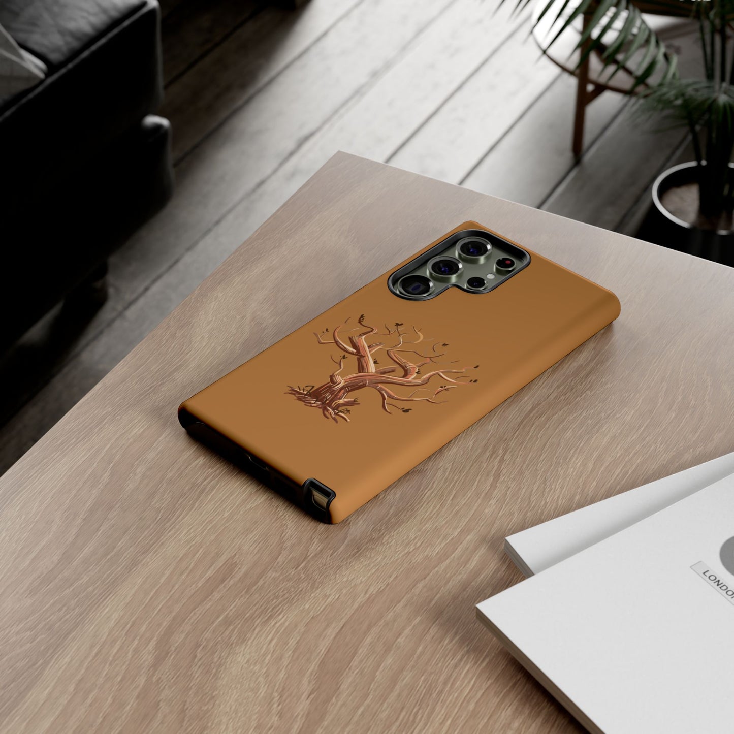 Bozkırda Tek Ağaç – Minimal Telefon Kılıfı