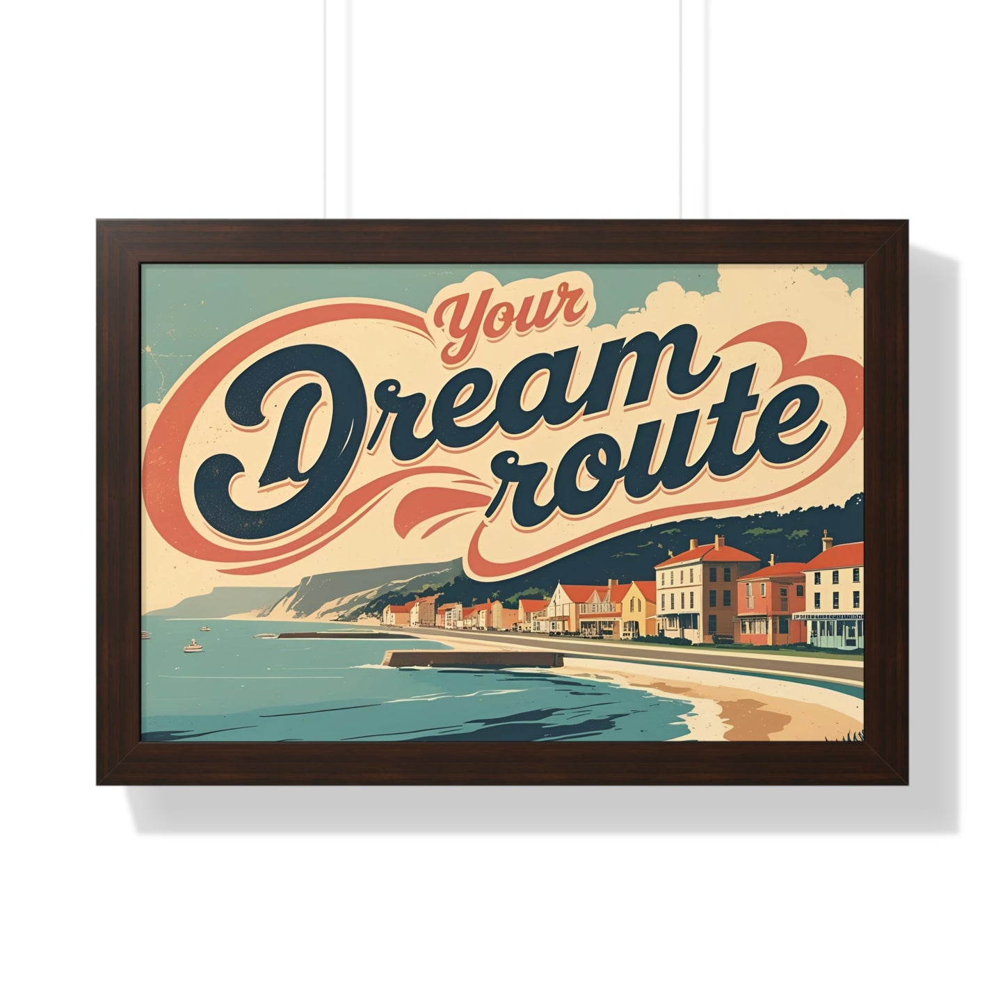 Your Dream Route – İlham Verici ve Modern Yatay Poster