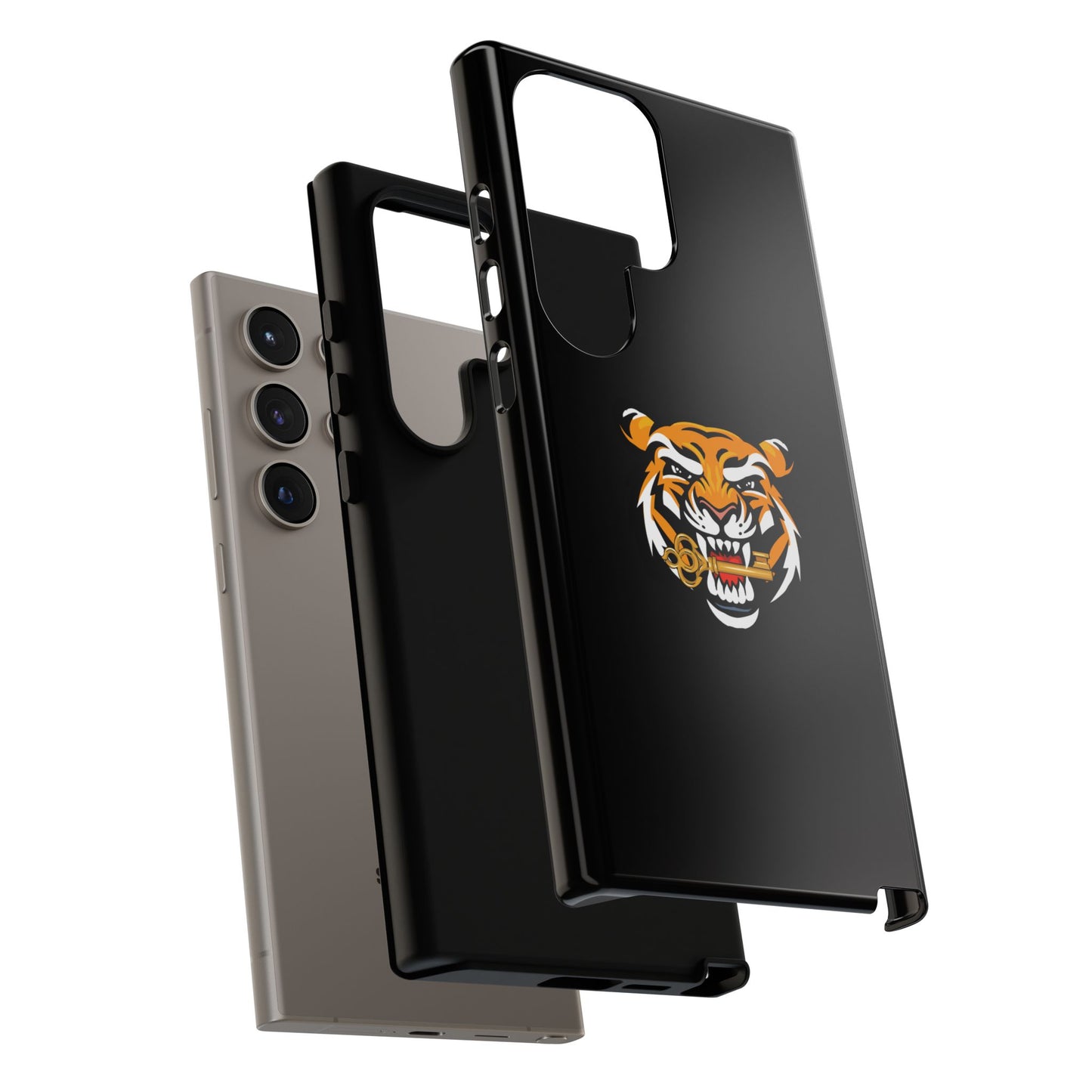 Creative Durable Hard Case for Smartphones - Wild Tiger Design