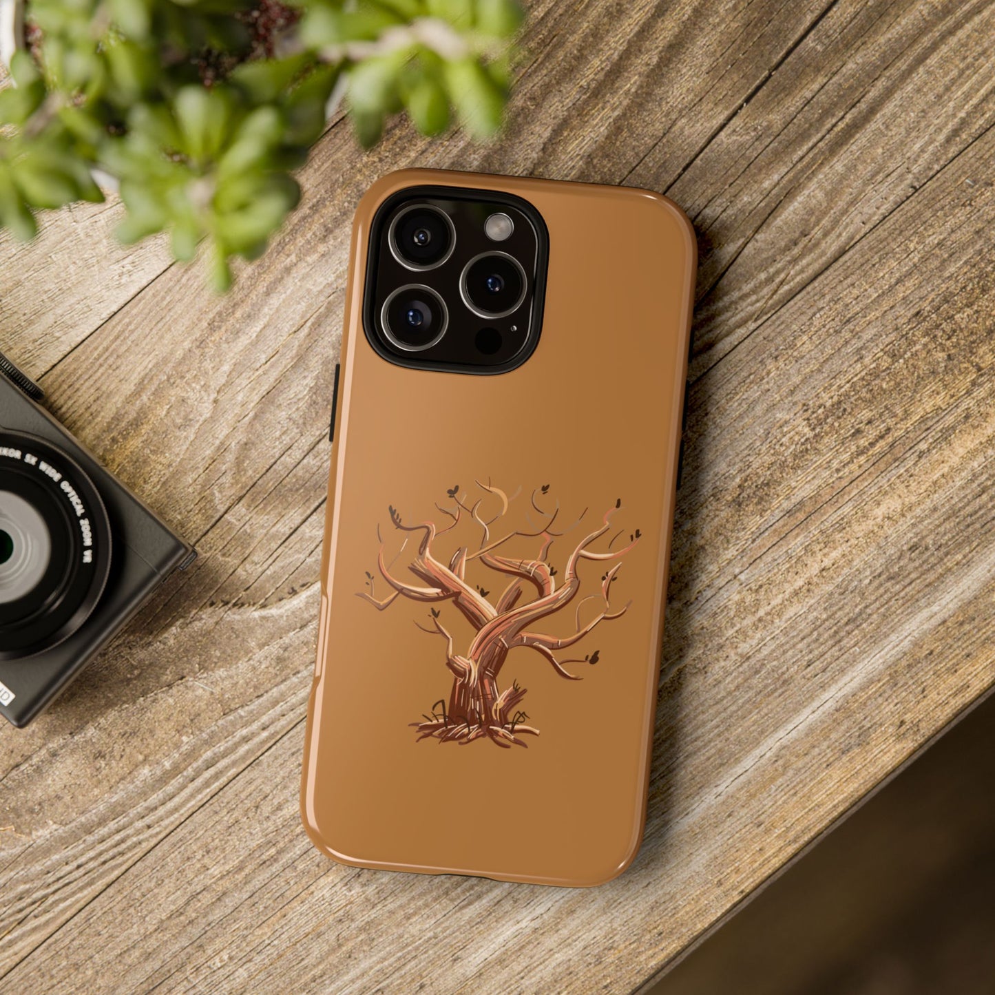 Bozkırda Tek Ağaç – Minimal Telefon Kılıfı