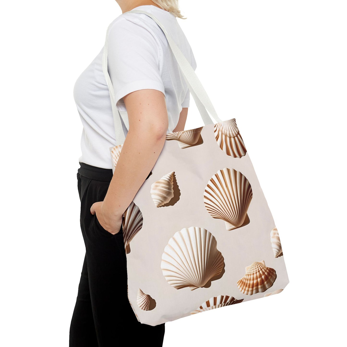 Beach Silence – Minimal Natural Tote Bag