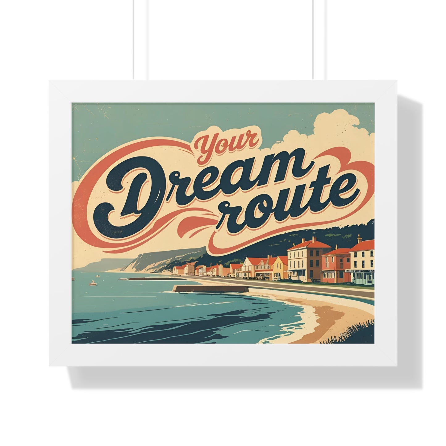 Your Dream Route – İlham Verici ve Modern Yatay Poster
