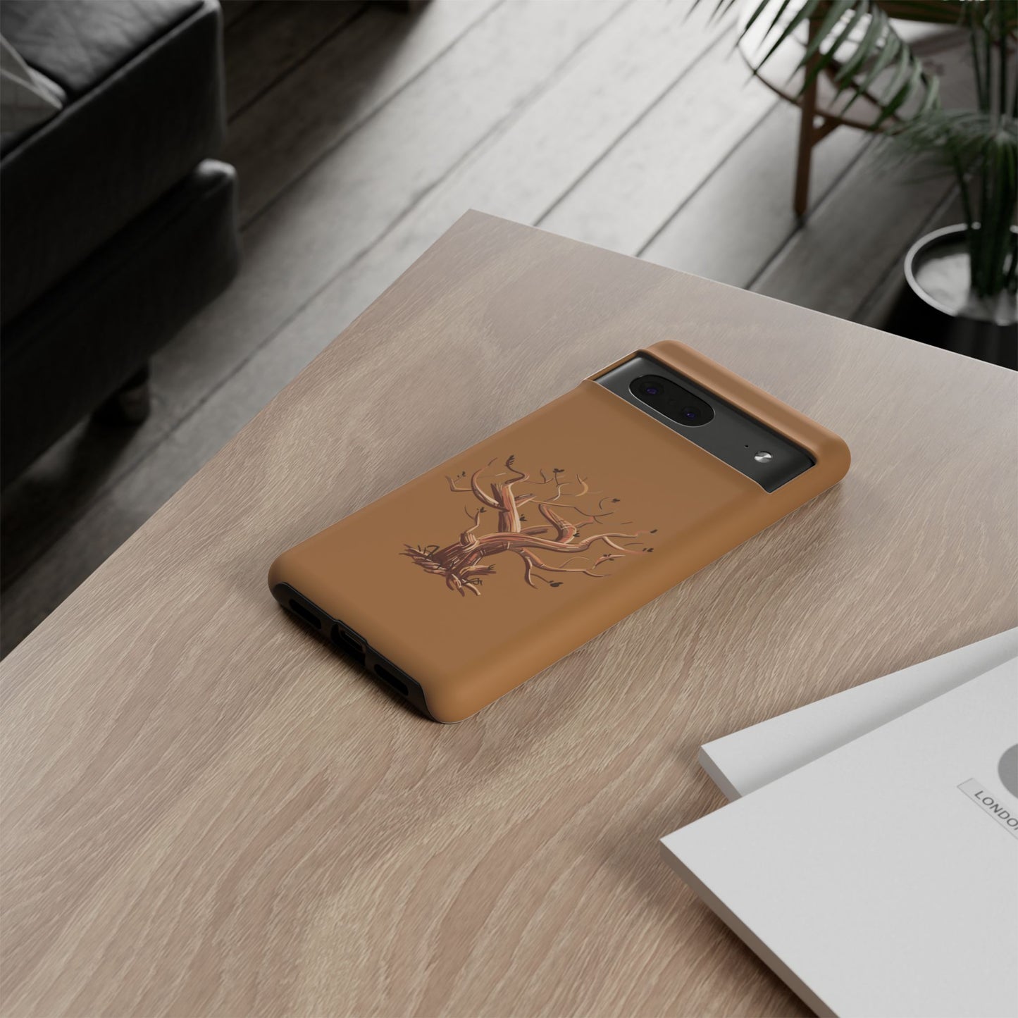 Bozkırda Tek Ağaç – Minimal Telefon Kılıfı