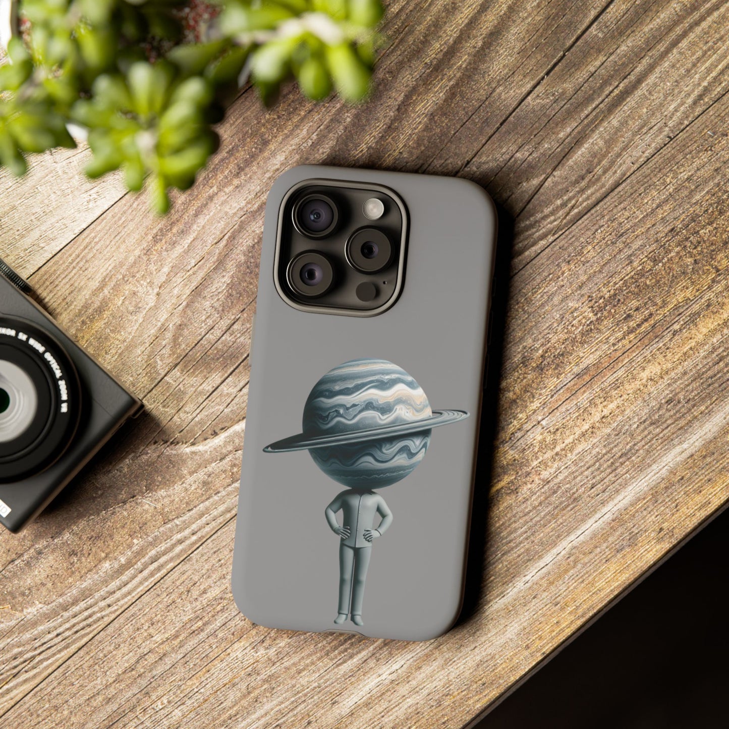A Man Carrying the World on His Head – Artistic Phone Case