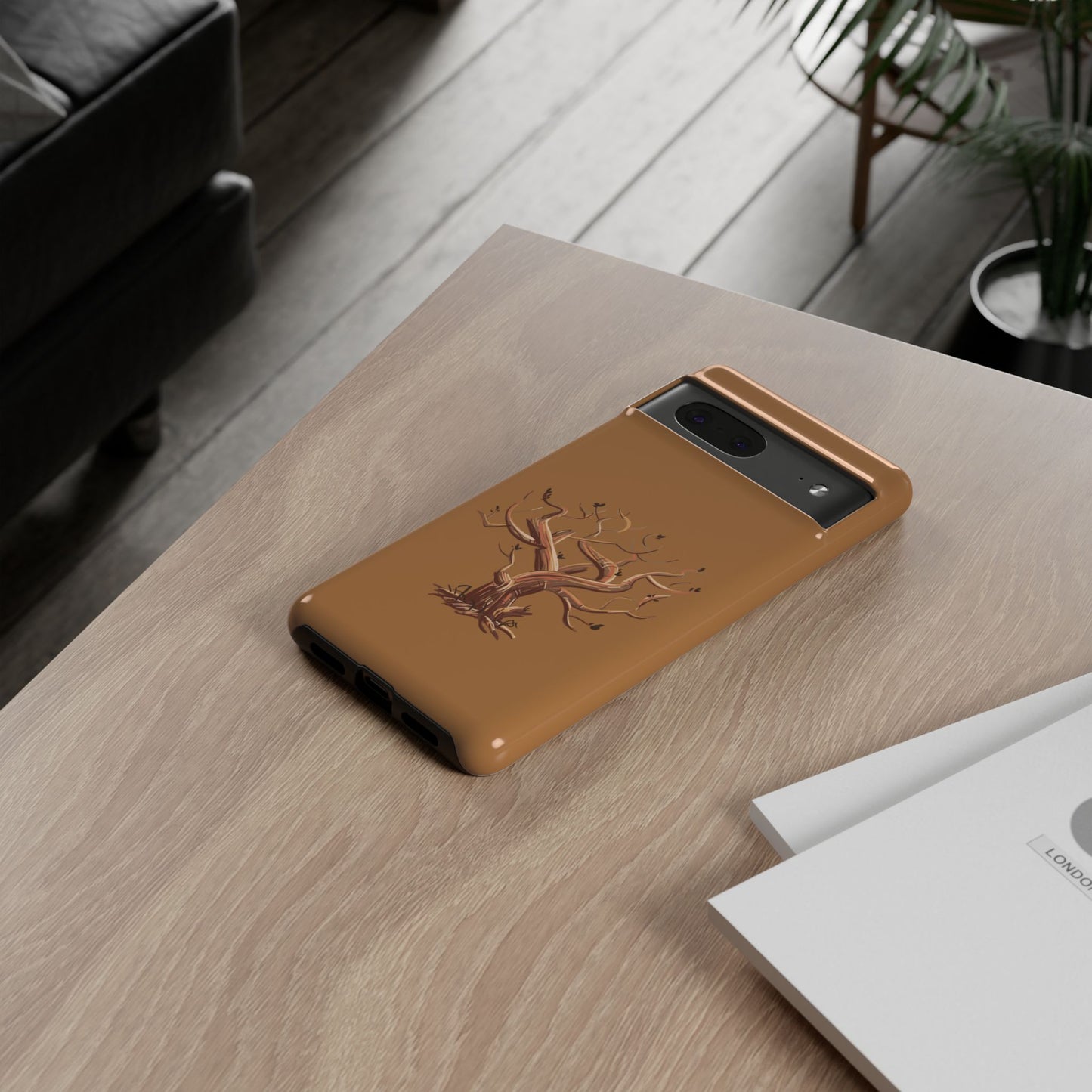 Bozkırda Tek Ağaç – Minimal Telefon Kılıfı