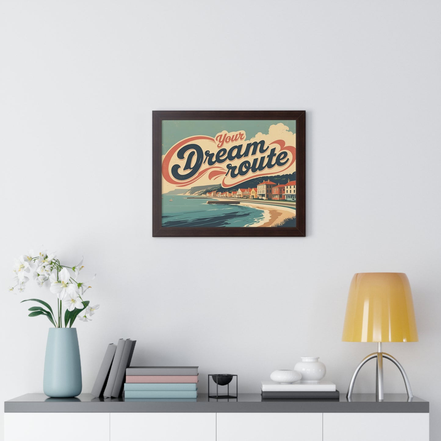 Your Dream Route – İlham Verici ve Modern Yatay Poster