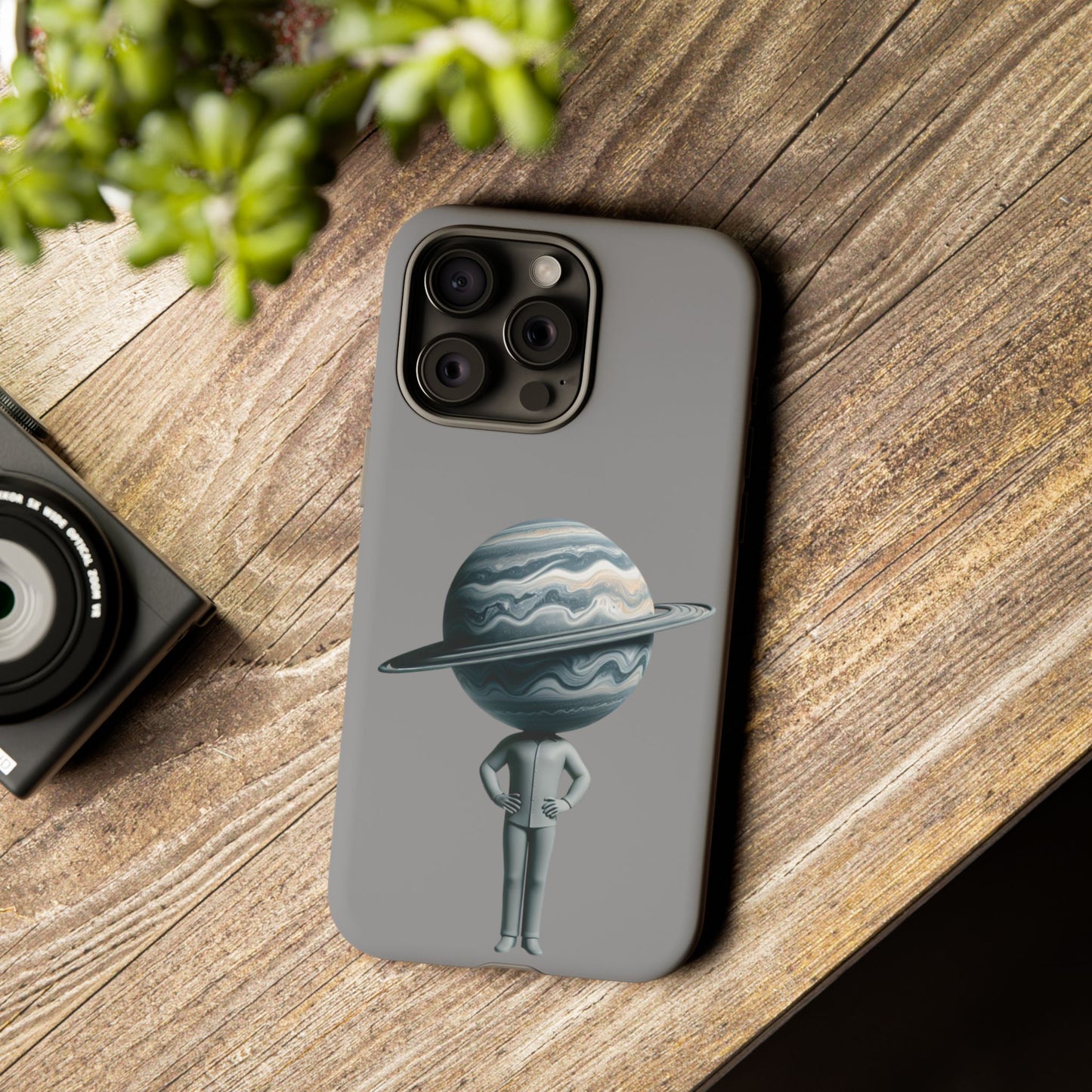 A Man Carrying the World on His Head – Artistic Phone Case
