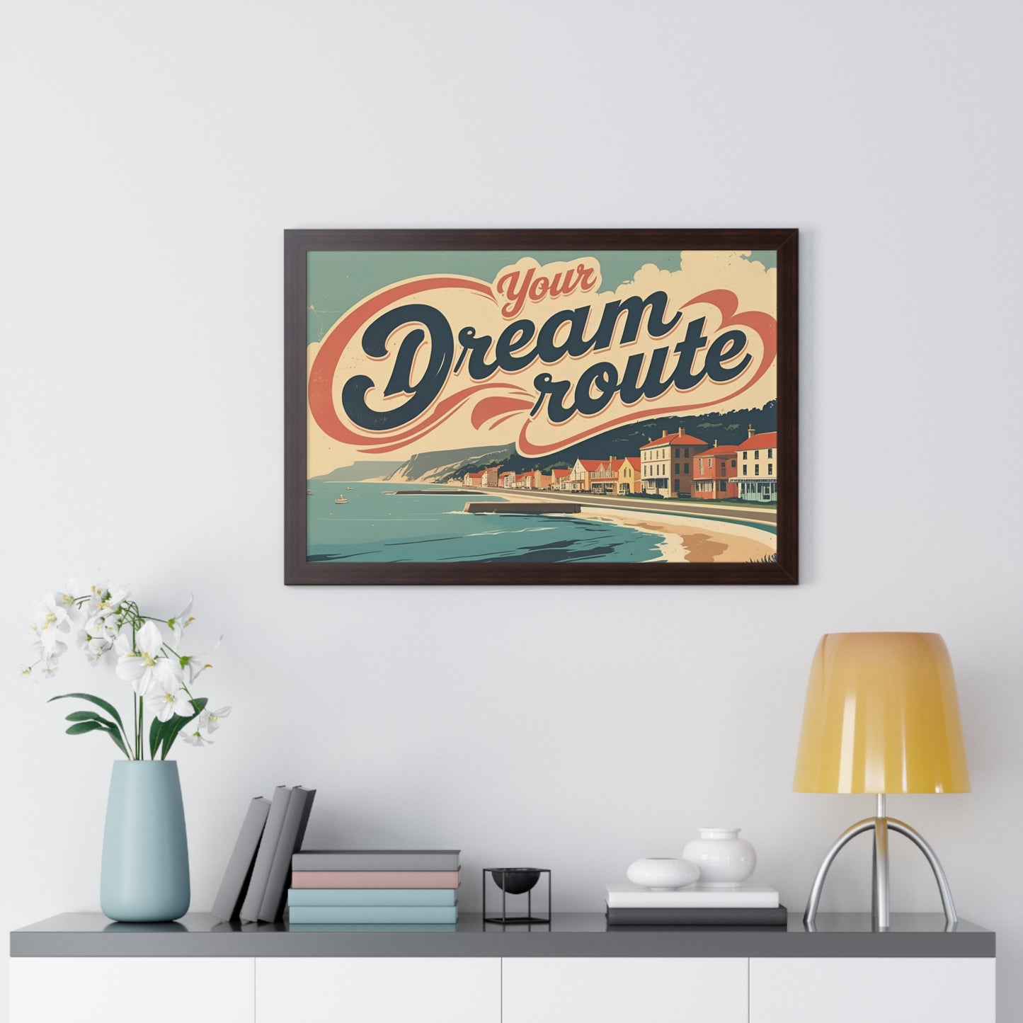 Your Dream Route – İlham Verici ve Modern Yatay Poster