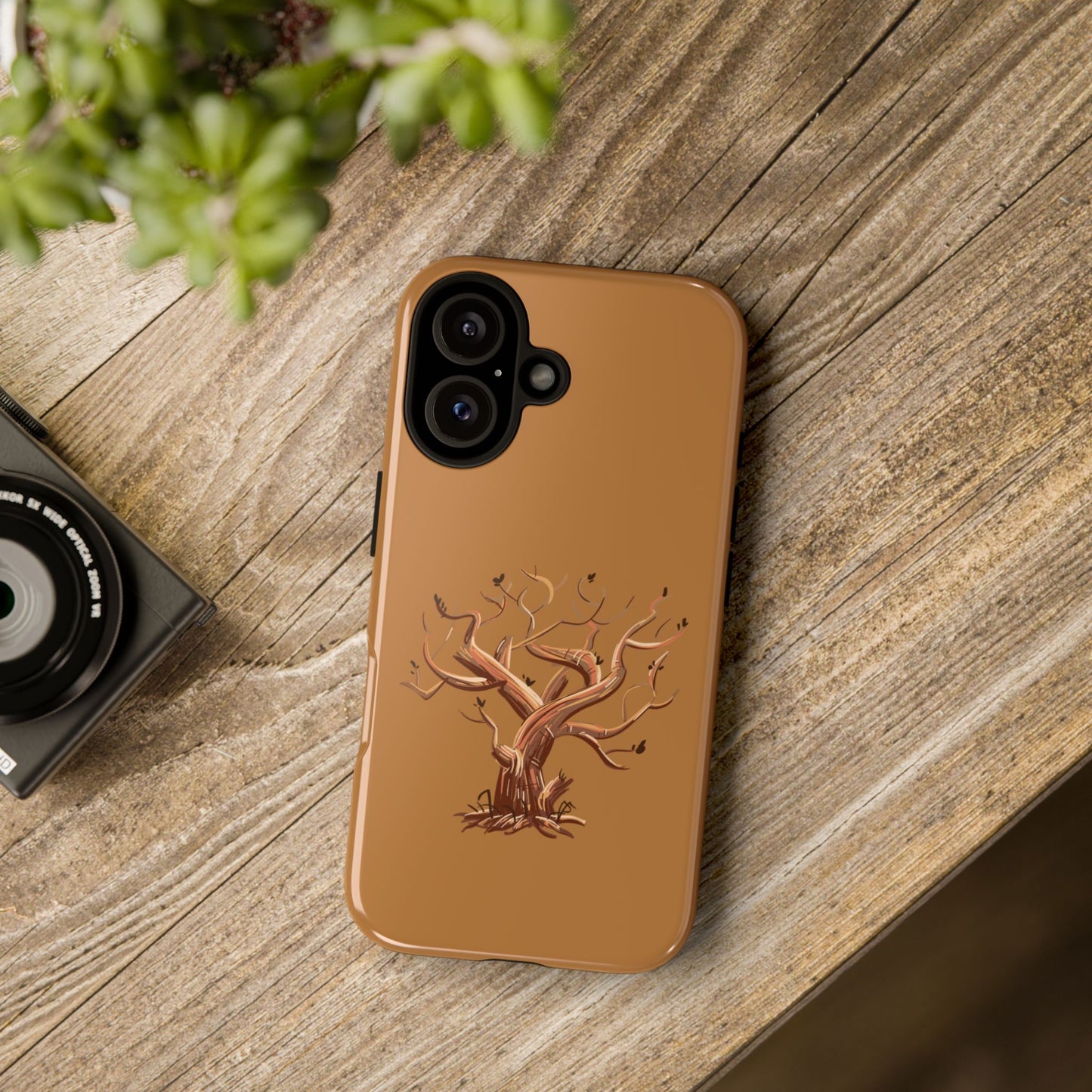 Bozkırda Tek Ağaç – Minimal Telefon Kılıfı