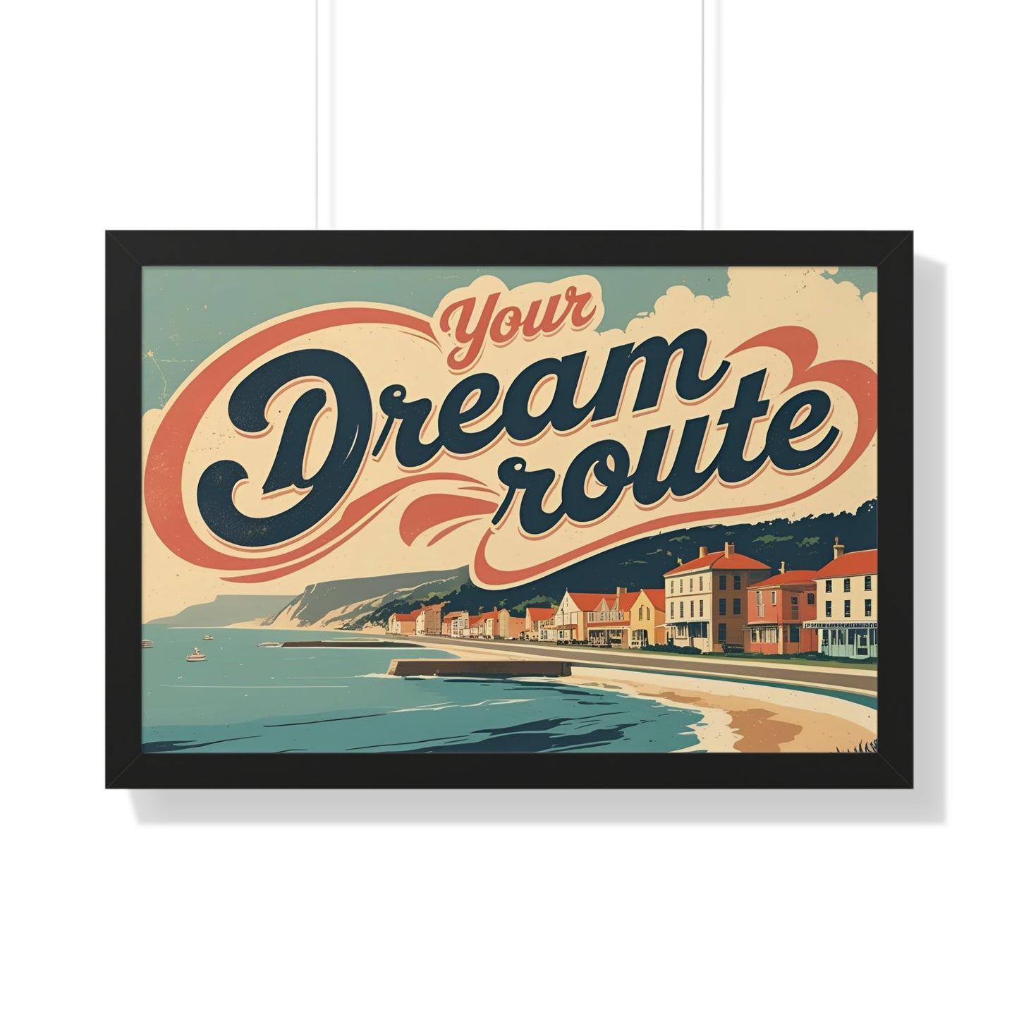 Your Dream Route – İlham Verici ve Modern Yatay Poster