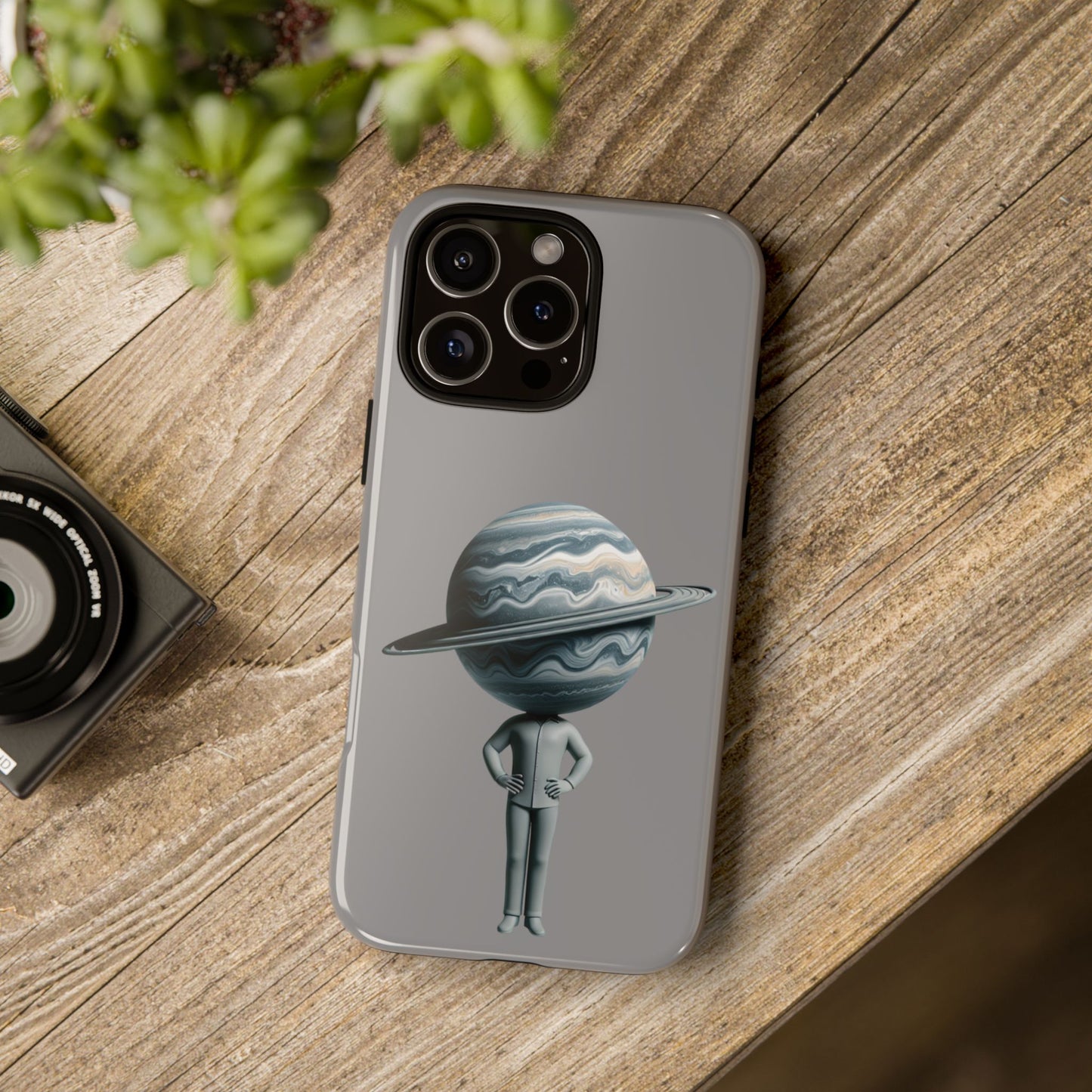 A Man Carrying the World on His Head – Artistic Phone Case