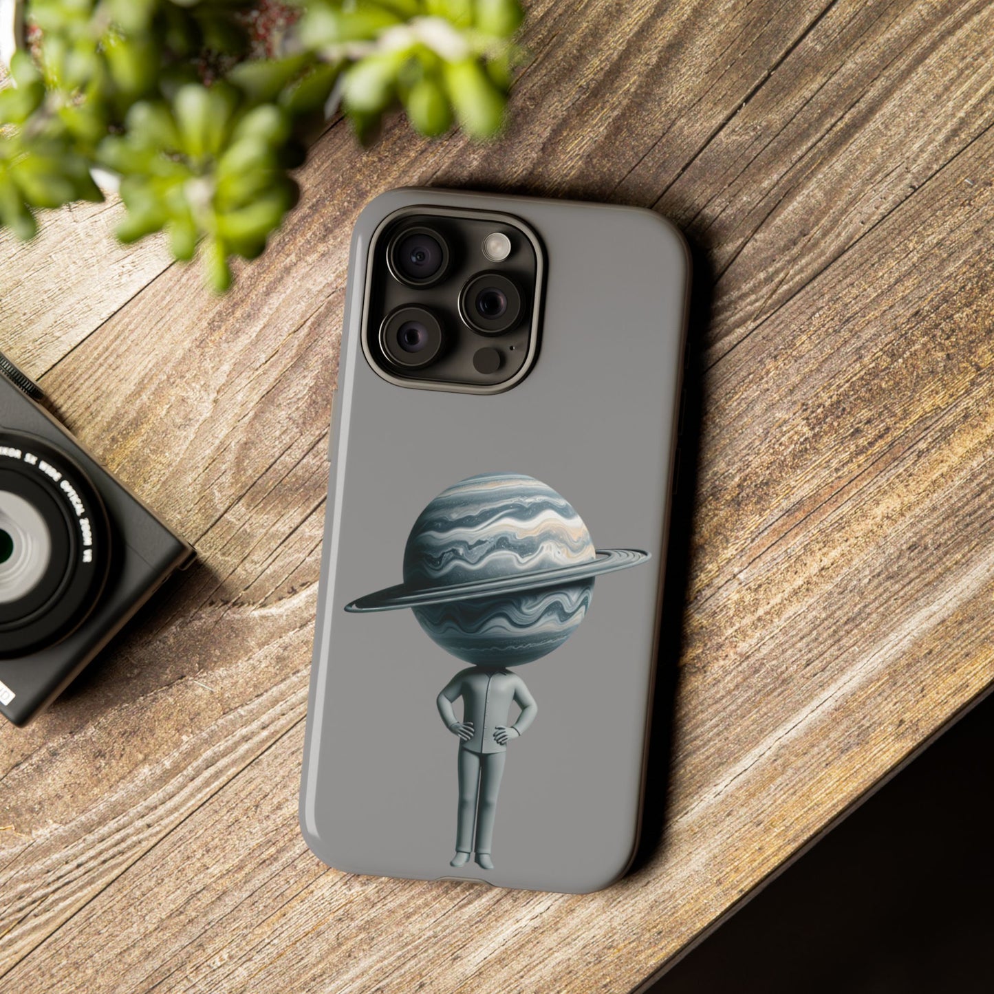 A Man Carrying the World on His Head – Artistic Phone Case