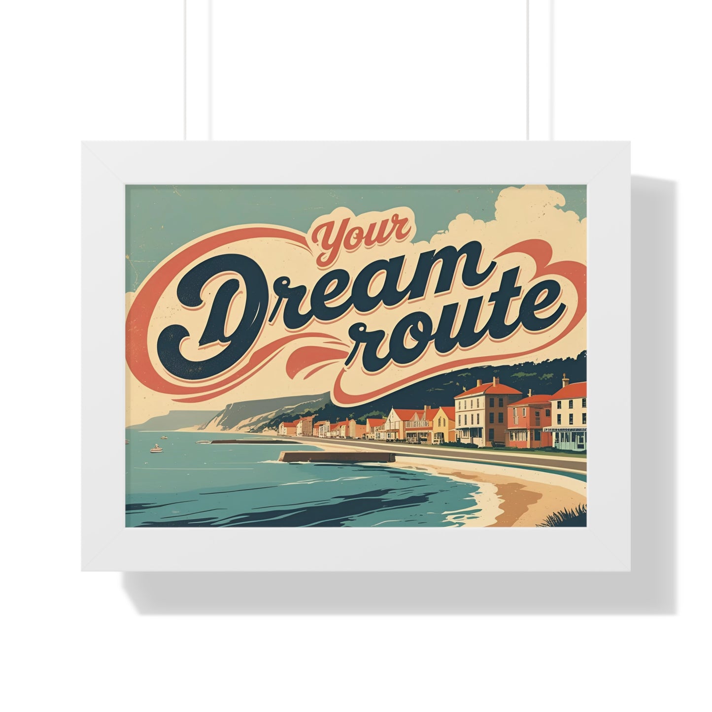 Your Dream Route – İlham Verici ve Modern Yatay Poster