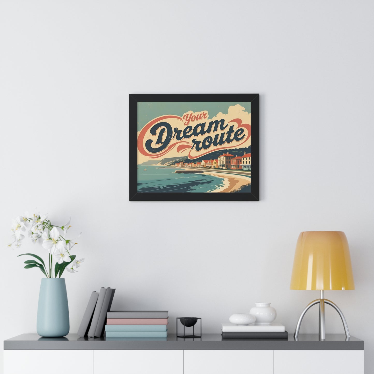 Your Dream Route – İlham Verici ve Modern Yatay Poster