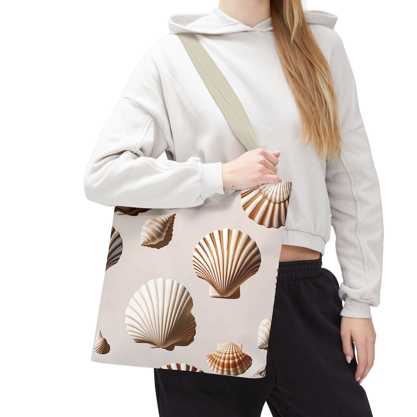 Beach Silence – Minimal Natural Tote Bag