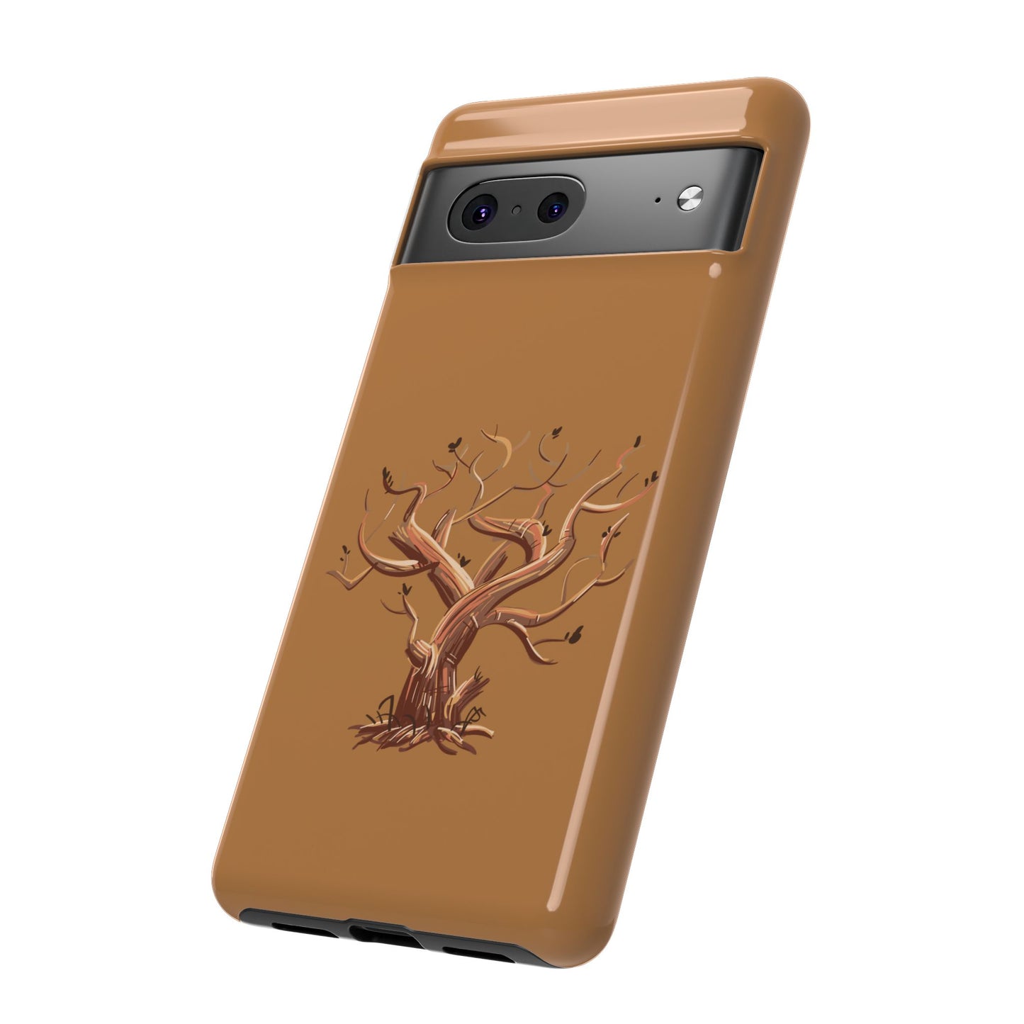 Bozkırda Tek Ağaç – Minimal Telefon Kılıfı