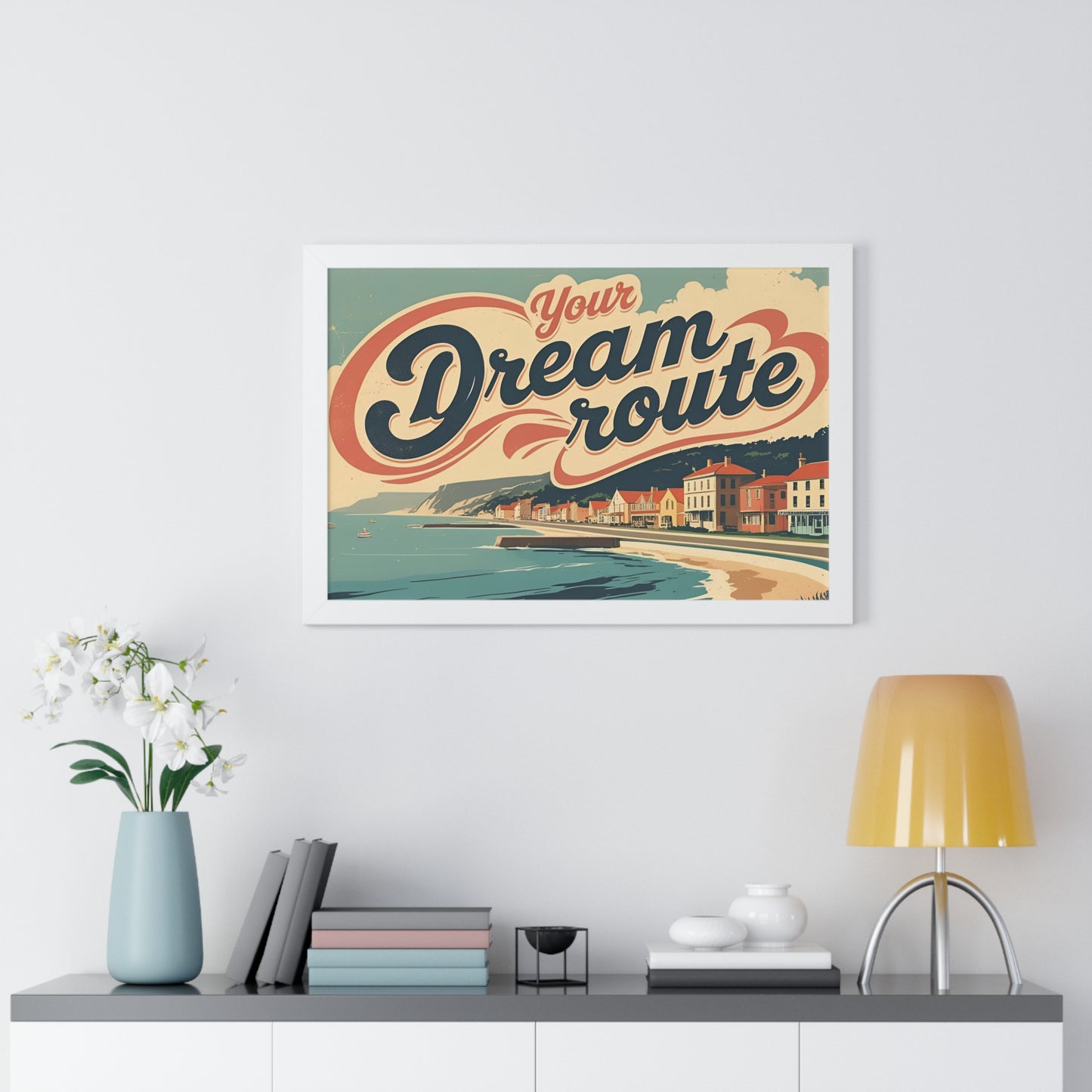 Your Dream Route – İlham Verici ve Modern Yatay Poster