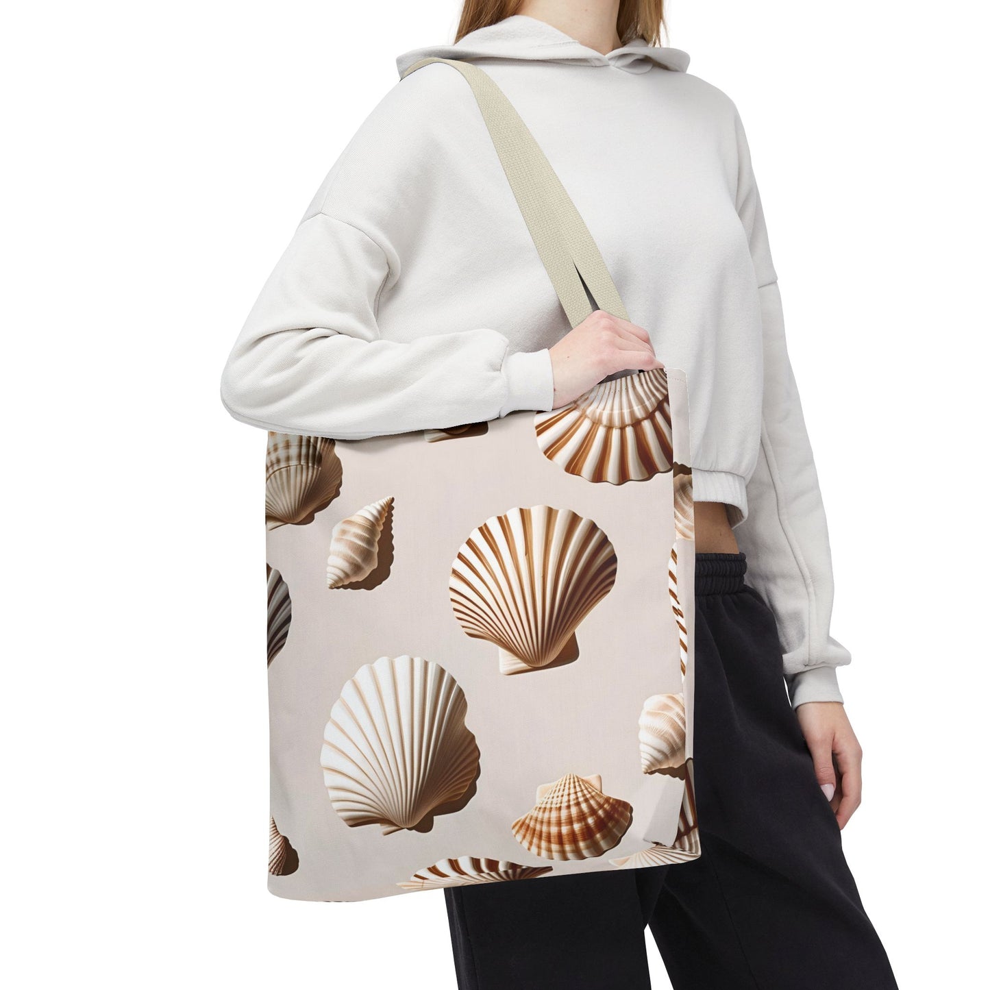 Beach Silence – Minimal Natural Tote Bag