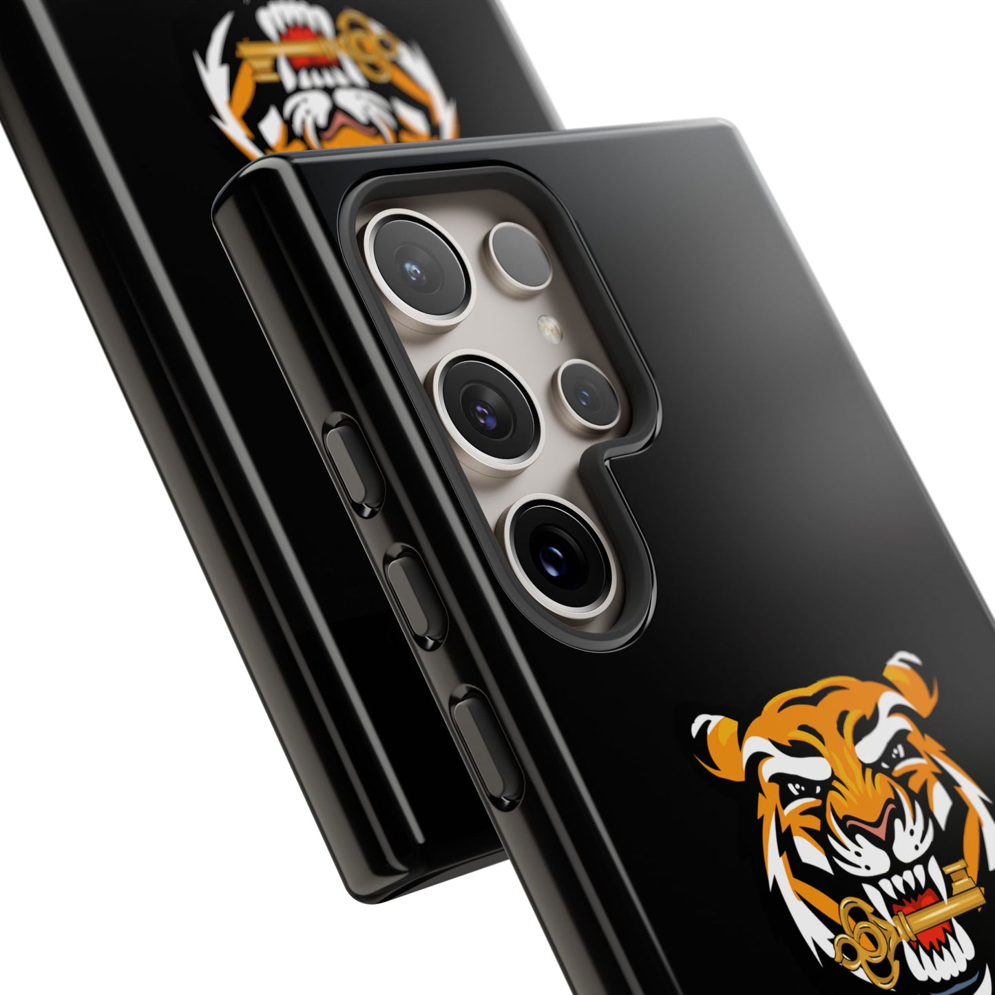Creative Durable Hard Case for Smartphones - Wild Tiger Design