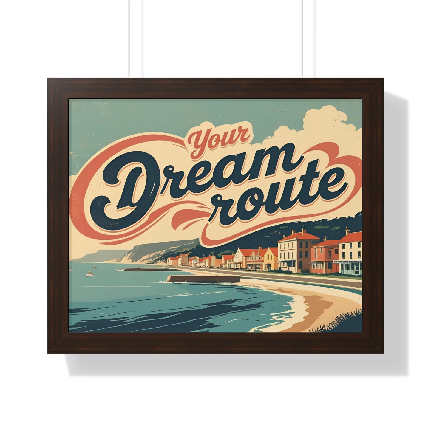 Your Dream Route – İlham Verici ve Modern Yatay Poster
