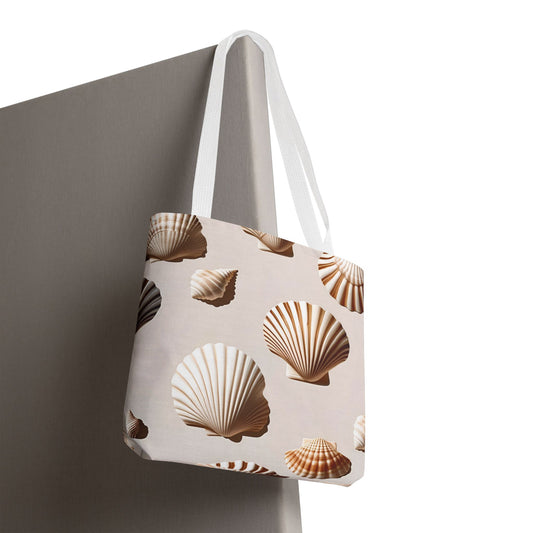 Beach Silence – Minimal Natural Tote Bag