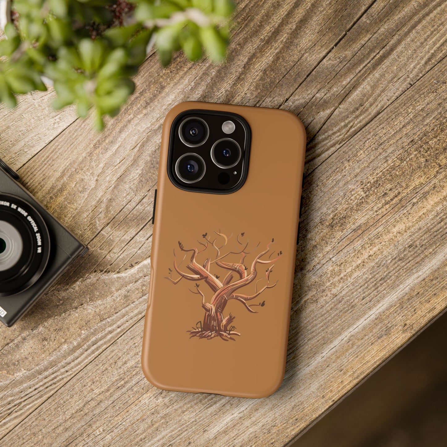 Bozkırda Tek Ağaç – Minimal Telefon Kılıfı