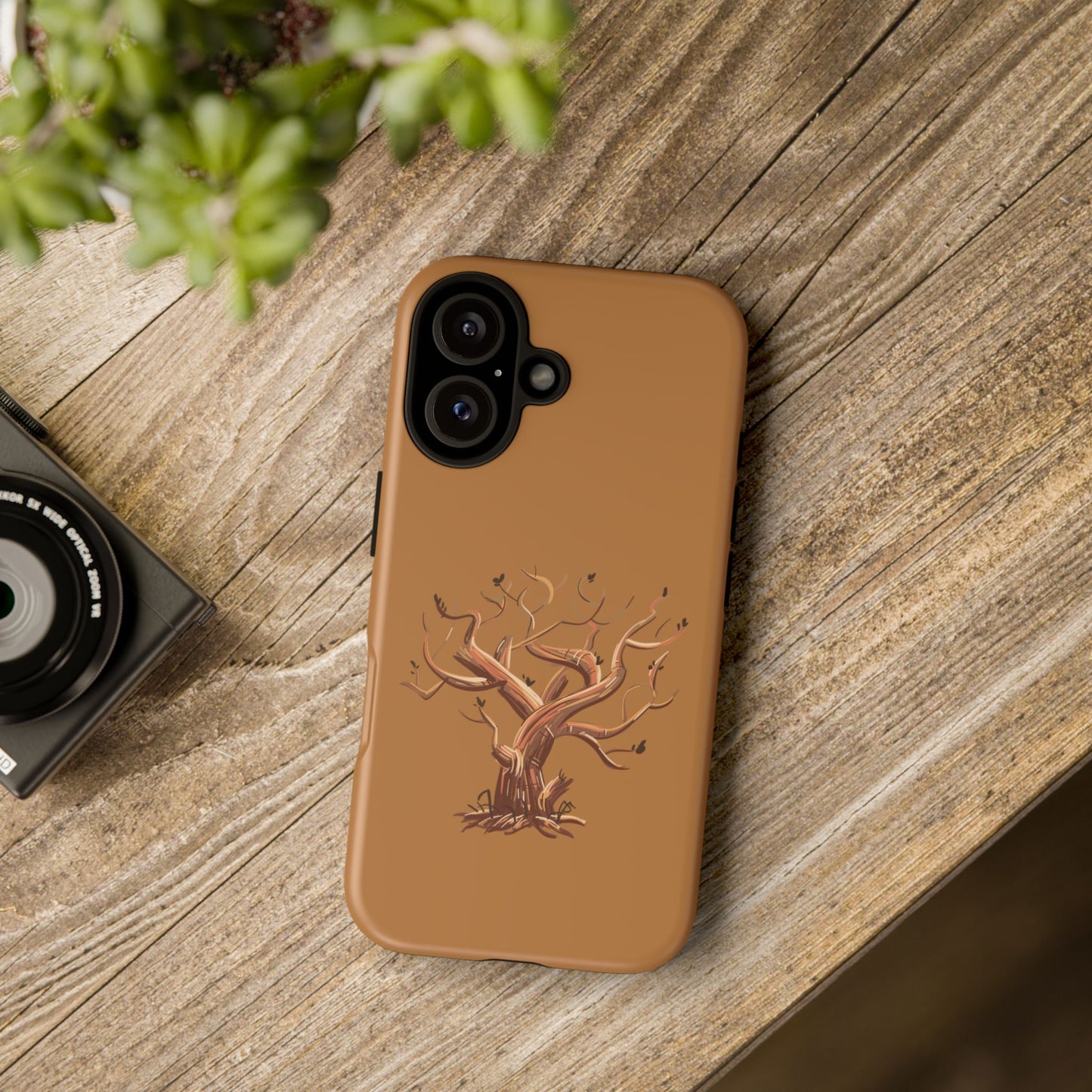 Bozkırda Tek Ağaç – Minimal Telefon Kılıfı